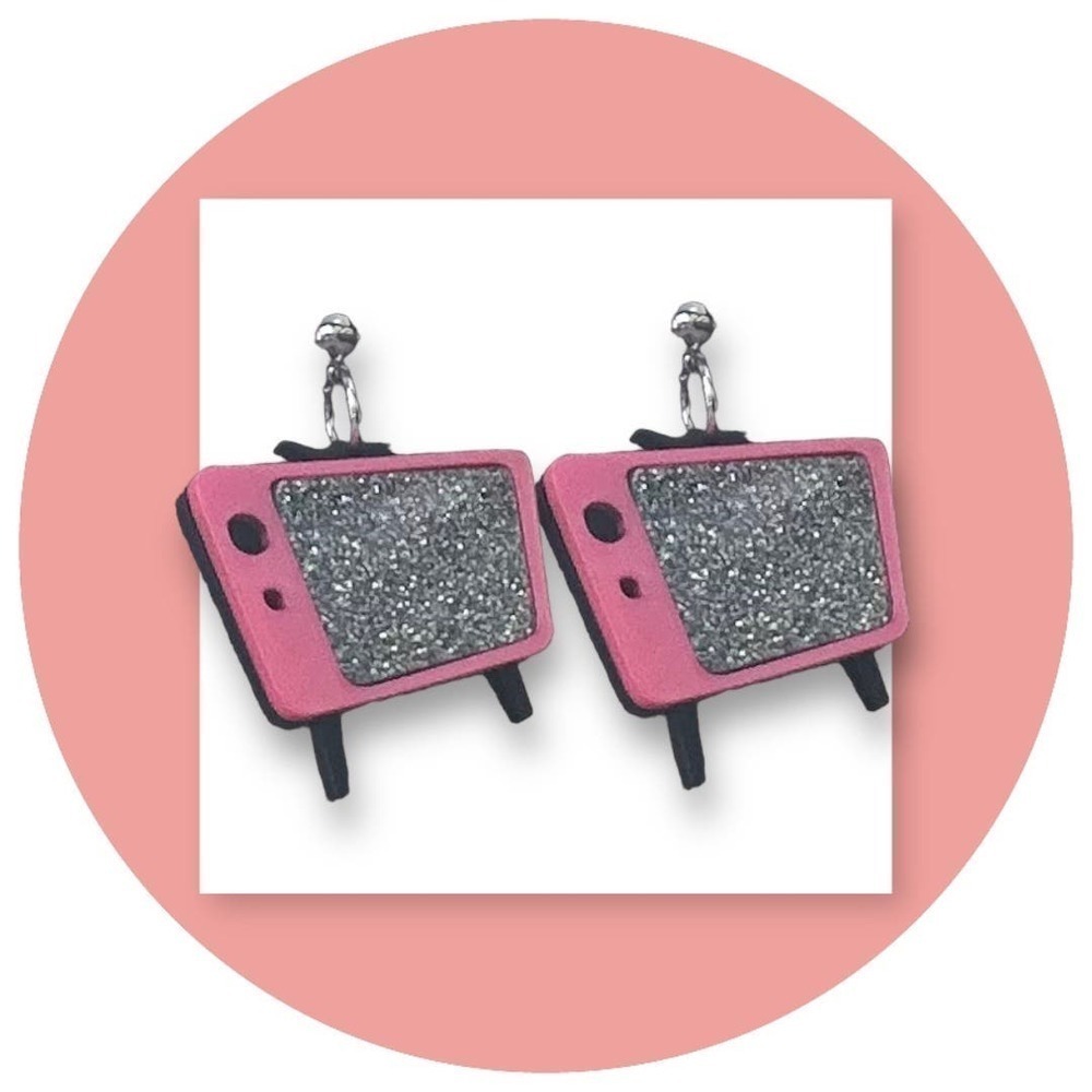 Retro‎ TV Earrings